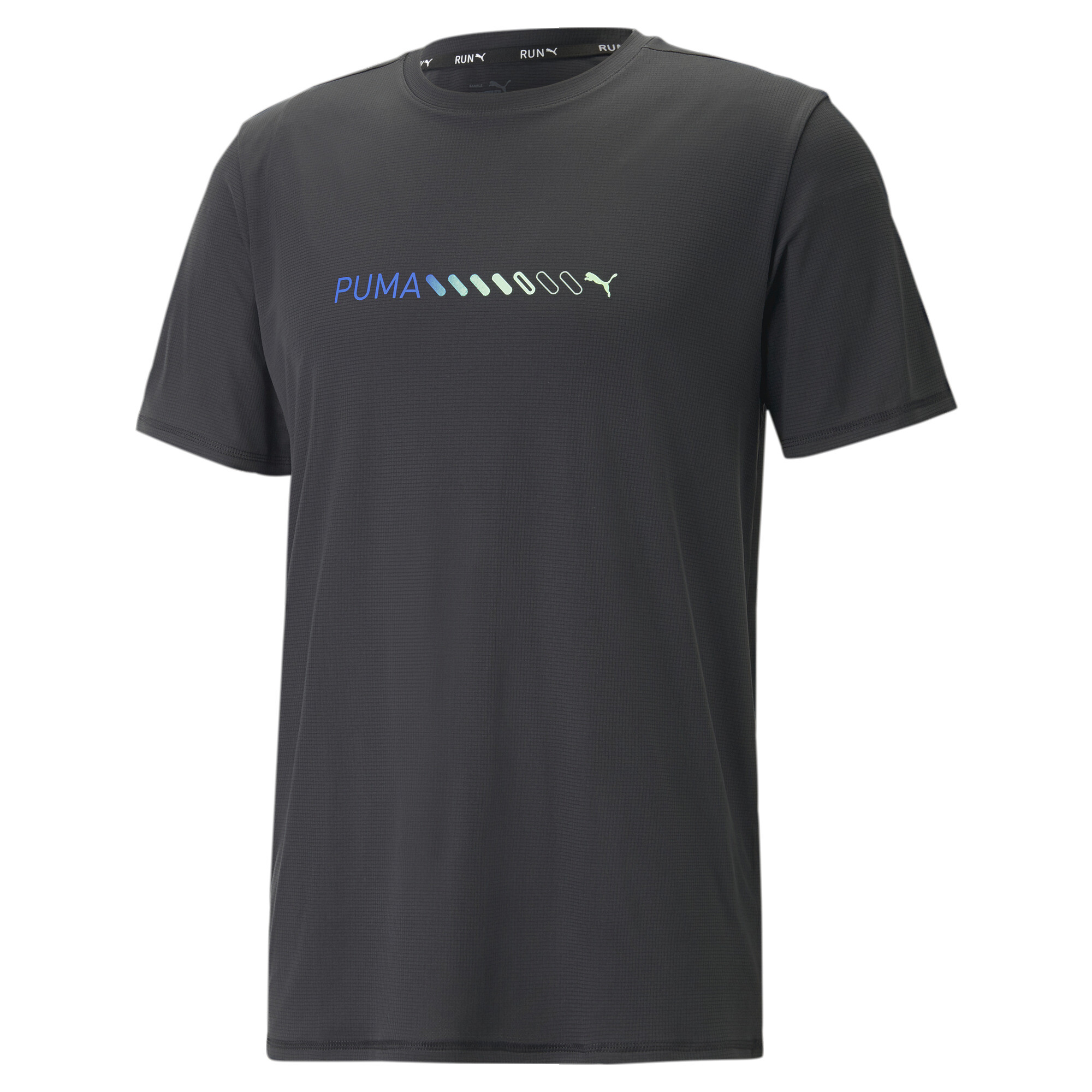 Men's PUMA Run Favourite Logo T-Shirt Men In 10 - Black, Size XS