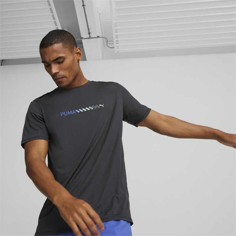 Men's PUMA Run Favorite Logo Running T-Shirt in Black size XL | PUMA ...