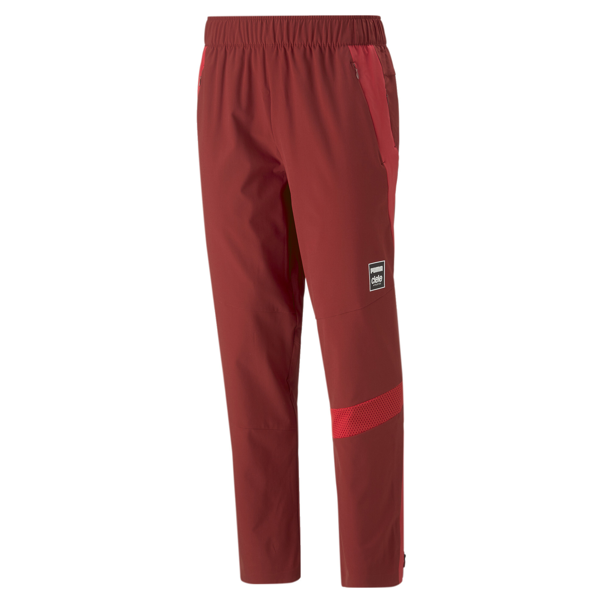 Men's PUMA X CIELE Running Tracksuit Pants In Red, Size Large