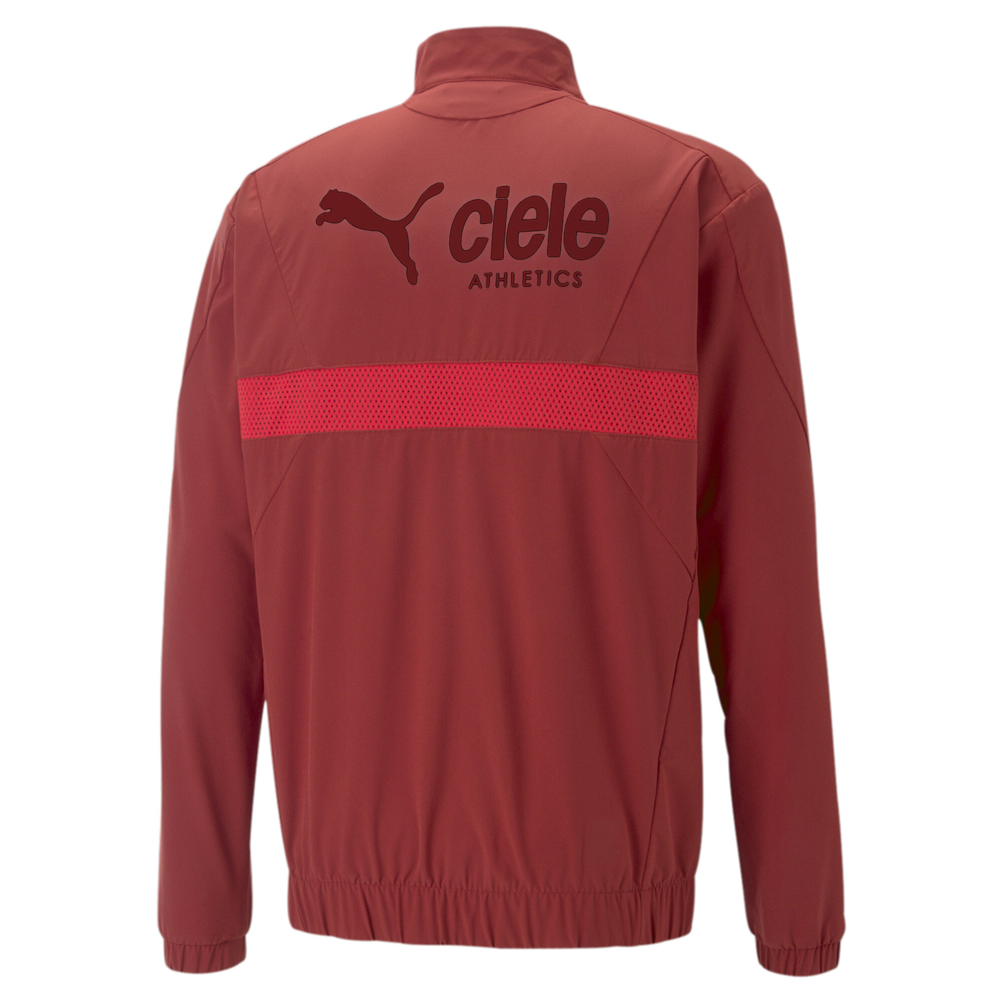 Men's PUMA X CIELE Running Tracksuit Jacket In Red, Size Medium