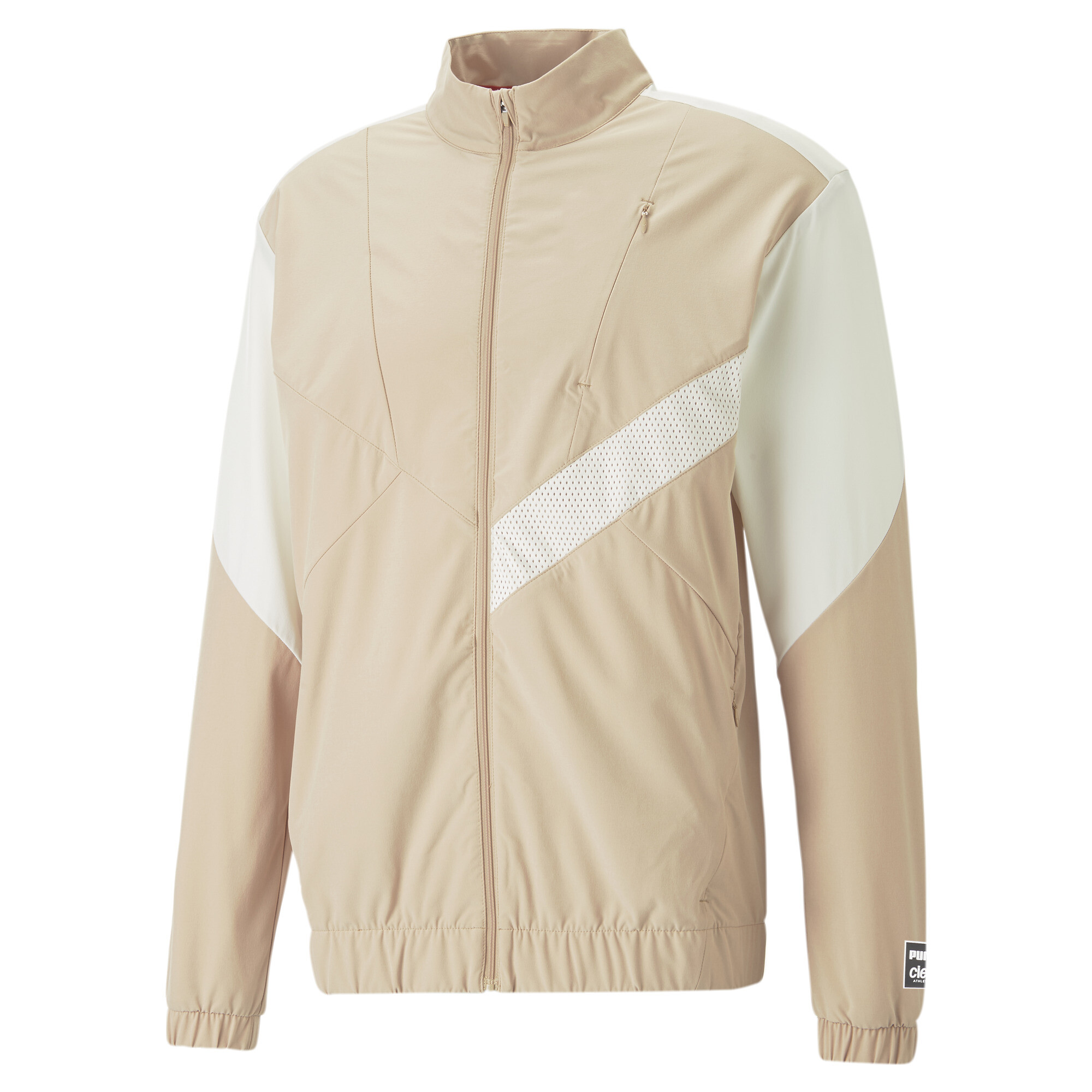 Men's Puma X CIELE Running Tracksuit Jacket, Beige, Size L, Clothing