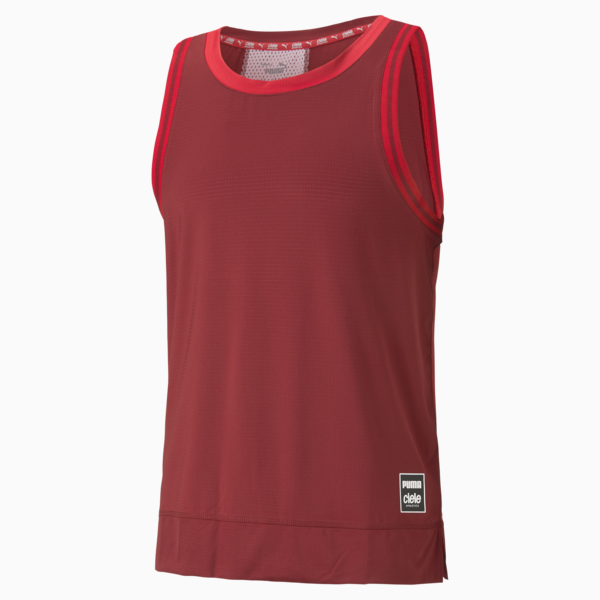 PUMA x CIELE Men's Running Singlet, Intense Red, large-ZAF