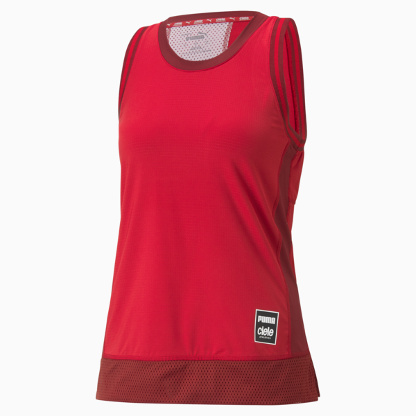 PUMA x CIELE Women's Running Tank Top, Vibrant Red-Intense Red, large-ZAF