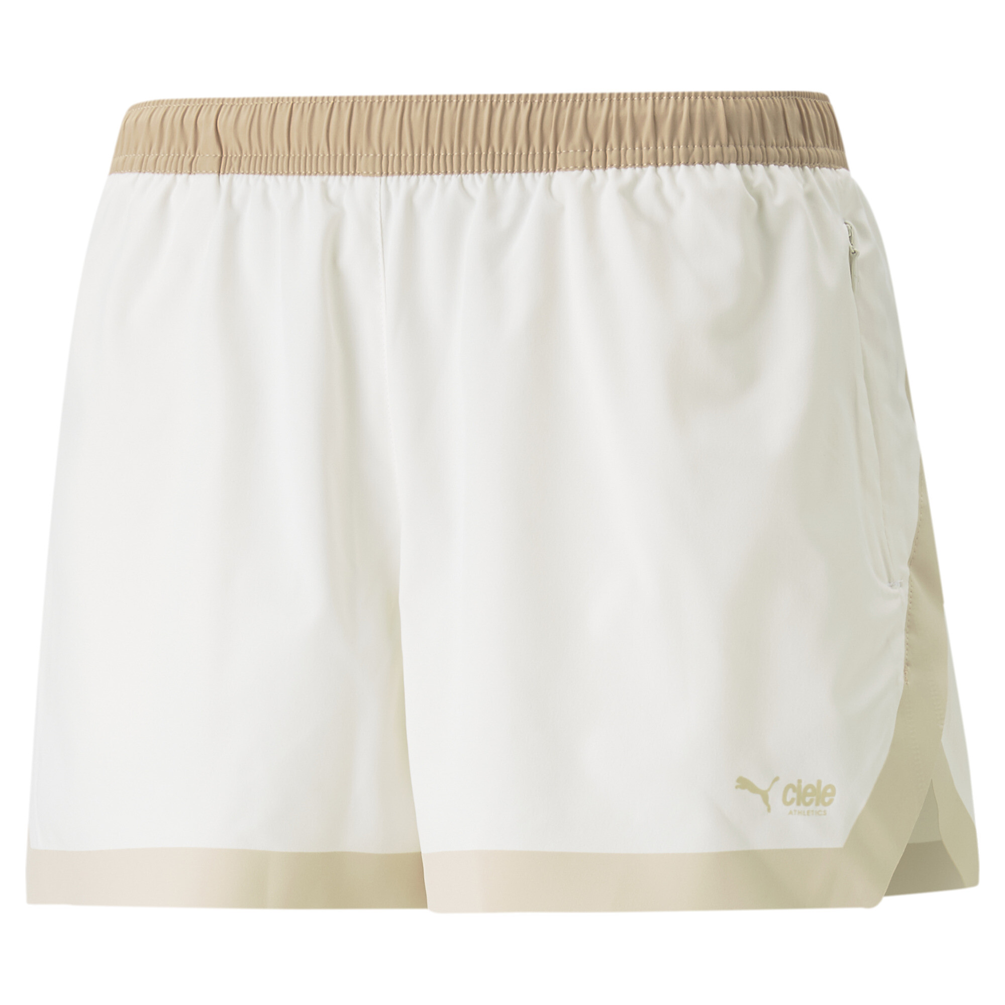 Women's PUMA X CIELE 3 Woven Running Shorts In 20 - White, Size Large