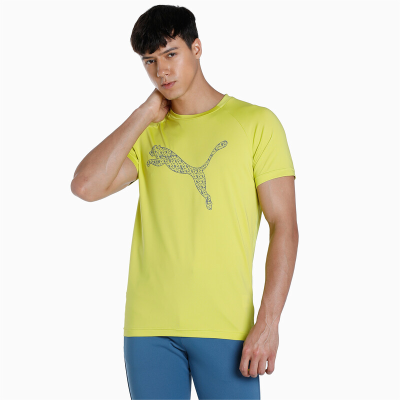 Puma one8 shop yellow t shirt