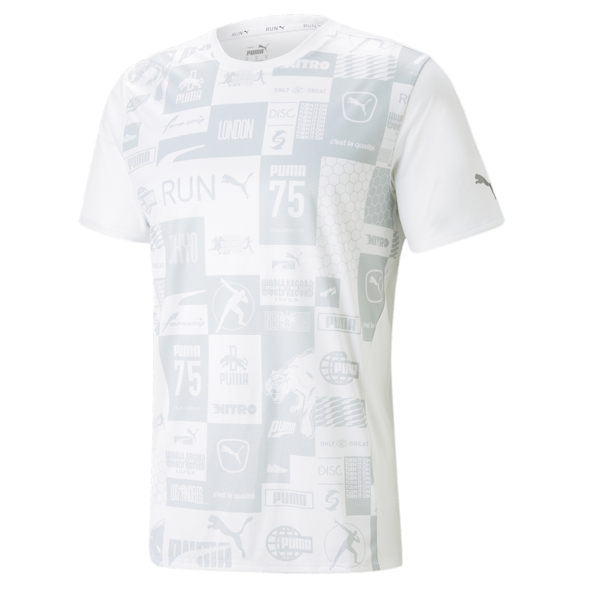 30%OFF！ プーマ メンズ ランニング RUN FAVORITE AOP 半袖 Tシャツ メンズ PUMA White-AOP ｜PUMA.comの大画像
