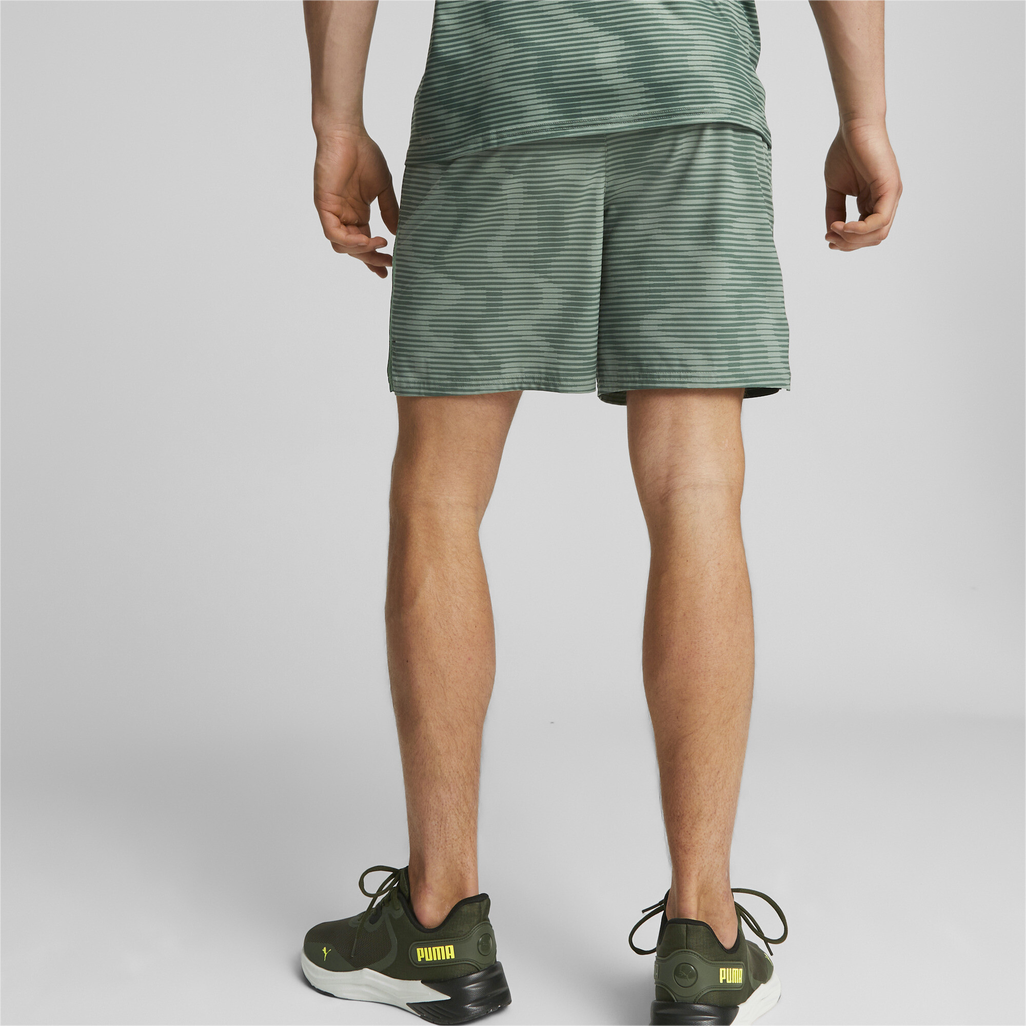 Men's PUMA M Concept Hyperwave 7 Training Shorts In Green, Size Medium, Polyester