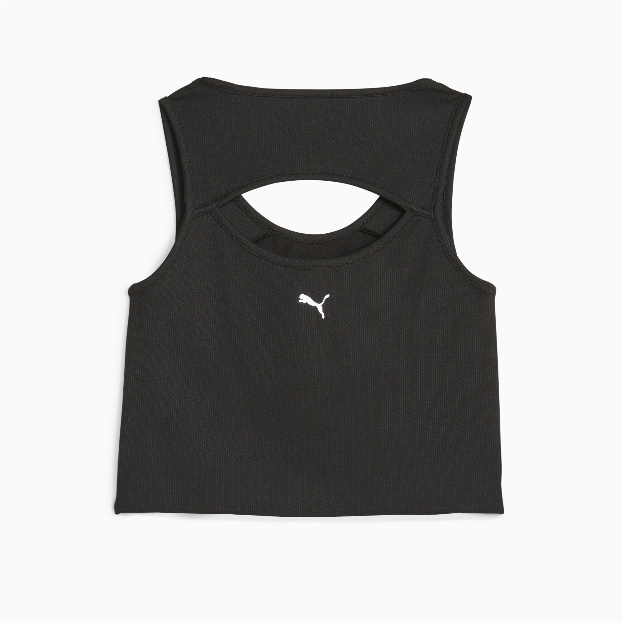 Women's PUMA Fit Training Skimmer Tank Top In Black, Size Medium, Polyester