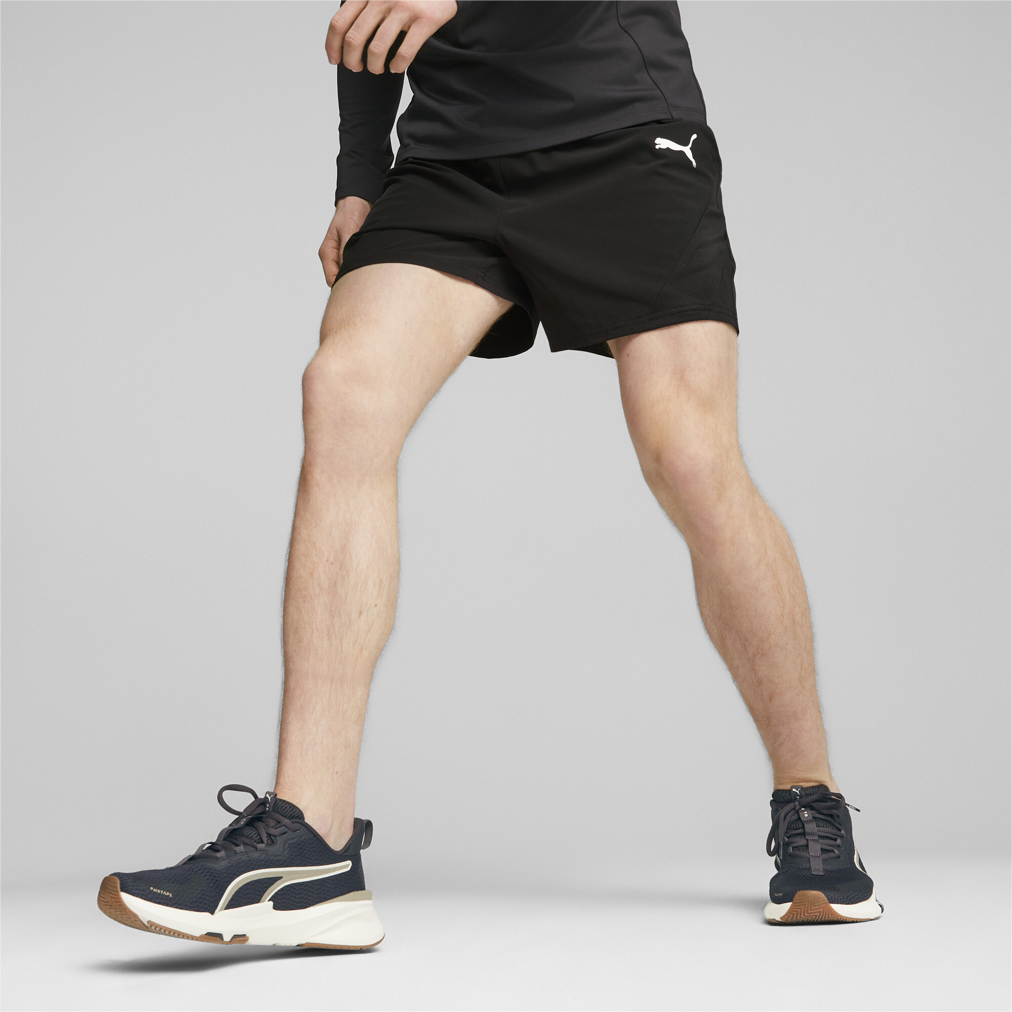 Men's Puma Fit's 5 Training Shorts, Black, Size XL, Clothing