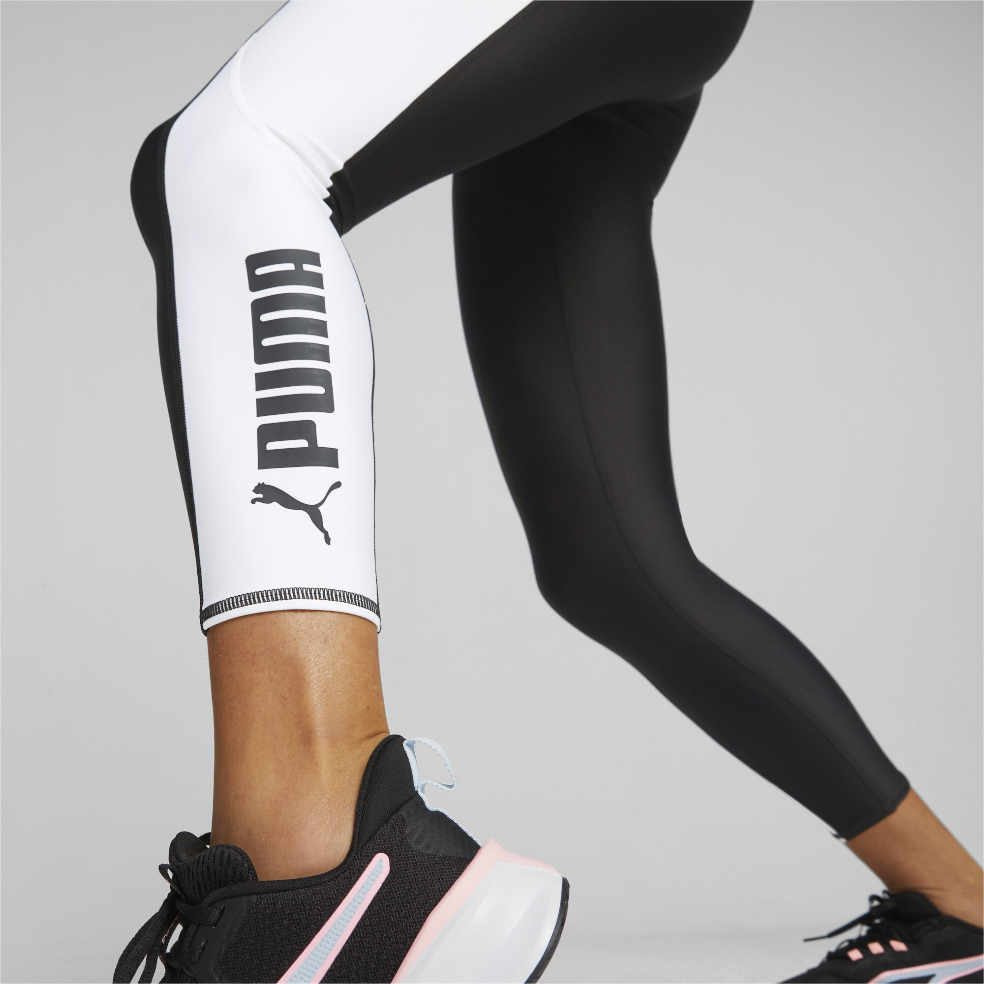 Women's Puma FIT's High Waist Training Leggings, Black, Size XL, Clothing
