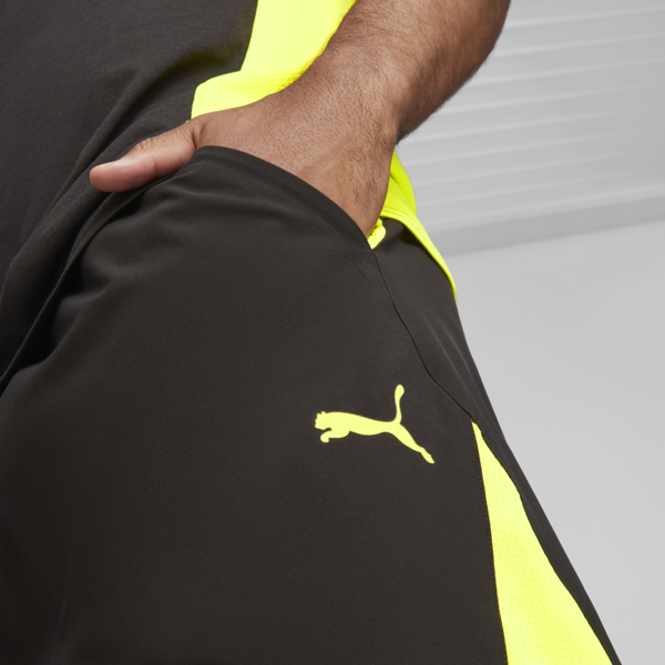 Ultrabreathe Men's 7'' Woven Training Shorts, PUMA Black-Yellow Burst, large-ZAF