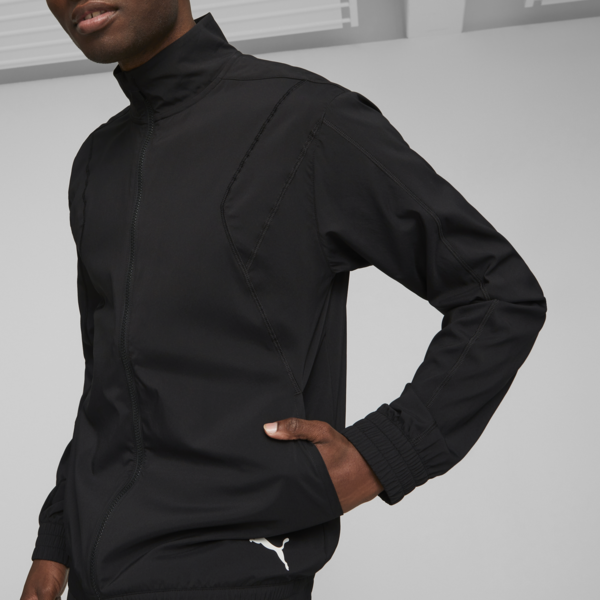 PUMA FIT Full-Zip Woven Training Jacket Men, PUMA Black, large-ZAF