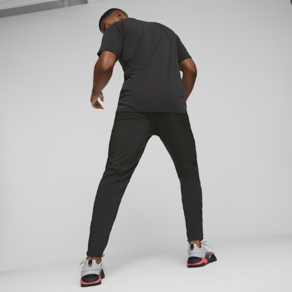 PUMA FIT Woven Tapered Training Pants Men, PUMA Black, large-ZAF