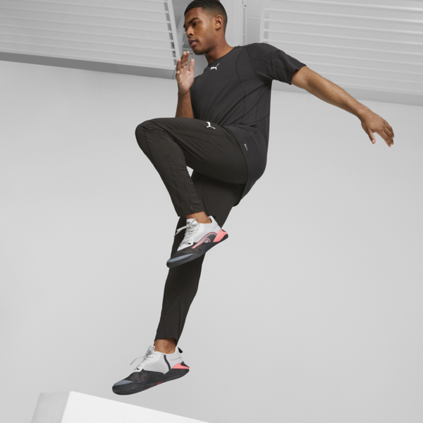 PUMA FIT Woven Tapered Training Pants Men, PUMA Black, large-ZAF