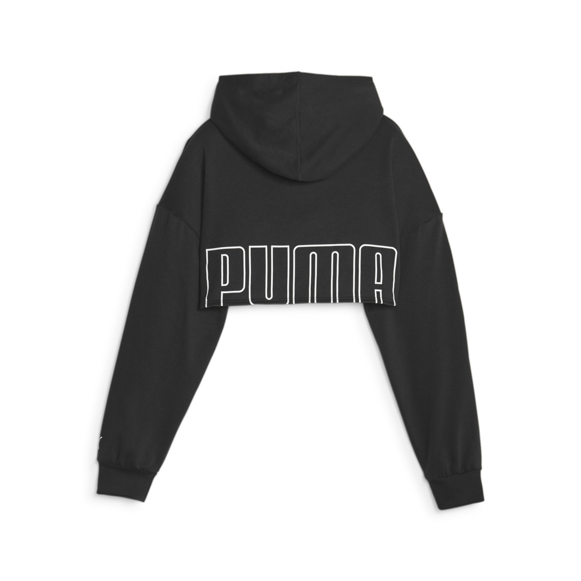 Women's PUMA FIT MOVE Cropped Training Hoodie In Black, Size Large