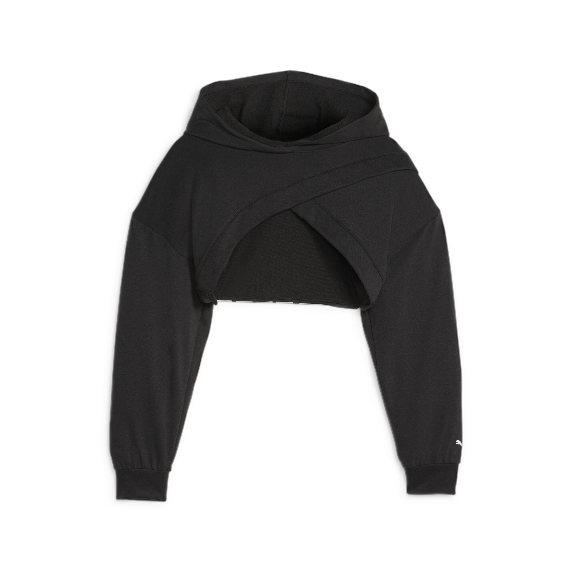 Women's PUMA FIT MOVE Cropped Training Hoodie In Black, Size Large