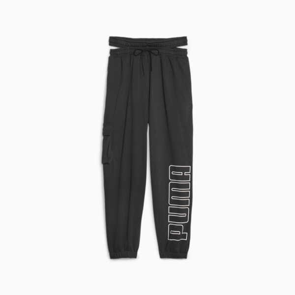 PUMA FIT MOVE Women's Oversized Training Jogger, PUMA Black, large-ZAF