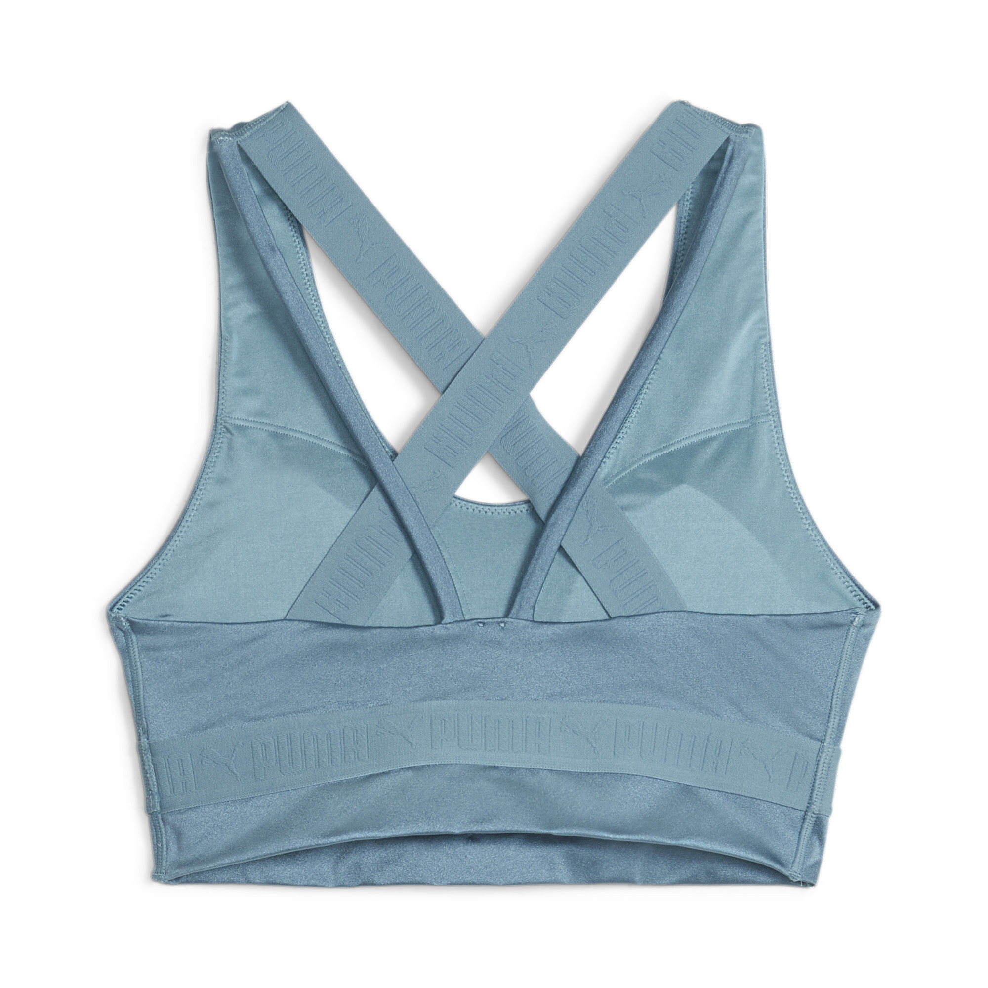 Women's PUMA Strong Strappy Training Bra in Blue size S