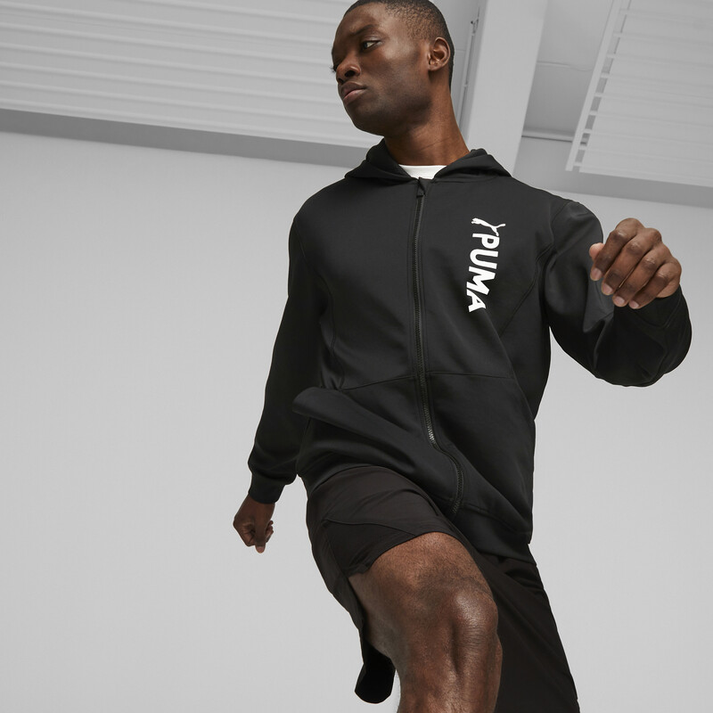 

Men's PUMA Fit Double Knit Full-Zip Training Hoodie