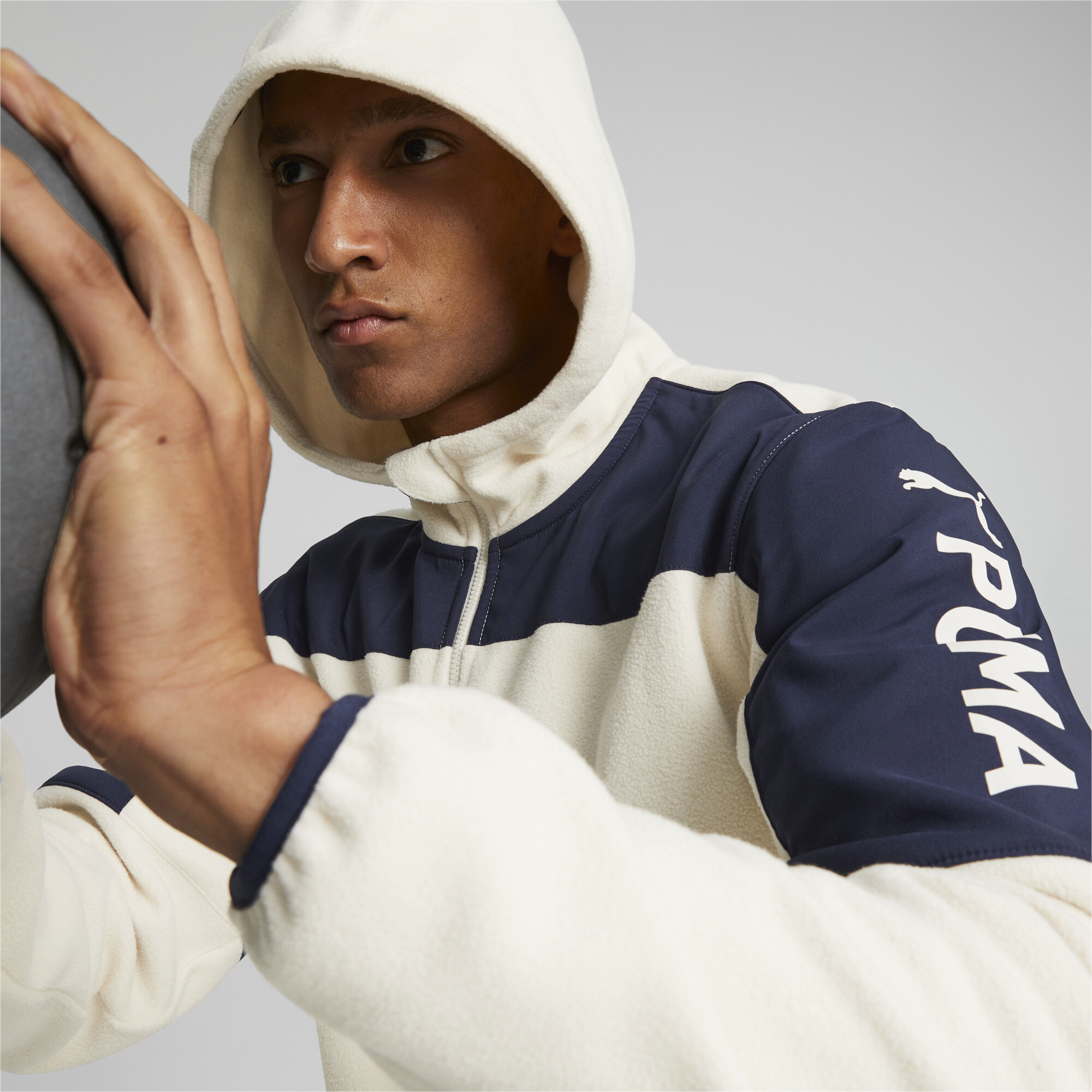 Men's Puma Fit's Hybrid Jacket, White, Size S, Clothing