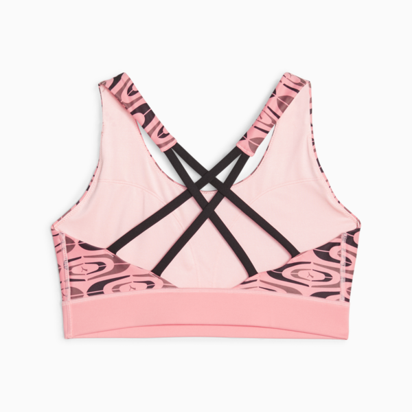 RETRO GLAM Women's Strappy Training Bra, Koral Ice, large-ZAF