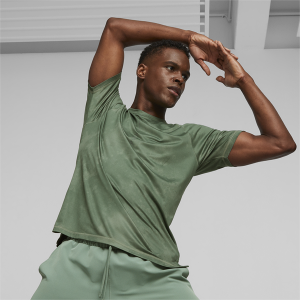 Studio Yogini Lite Training Tee Men, Eucalyptus-PUMA Black, large-ZAF