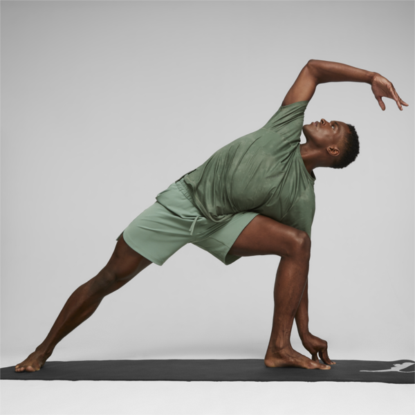 Studio Yogini Lite Training Tee Men, Eucalyptus-PUMA Black, large-ZAF