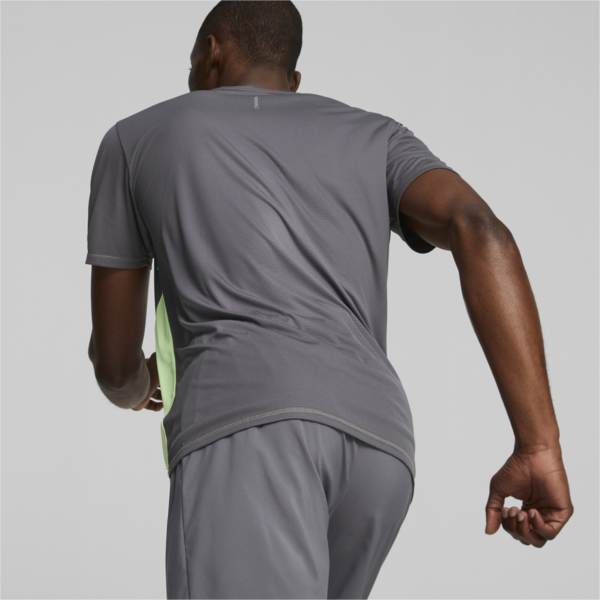 Remera Running RUN FAVORITE SS, Cool Dark Gray-Speed Green, large-ARG
