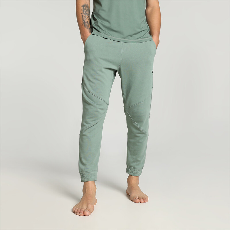 

Men's PUMA Studio Plastic-Free Training Joggers, Eucalyptus