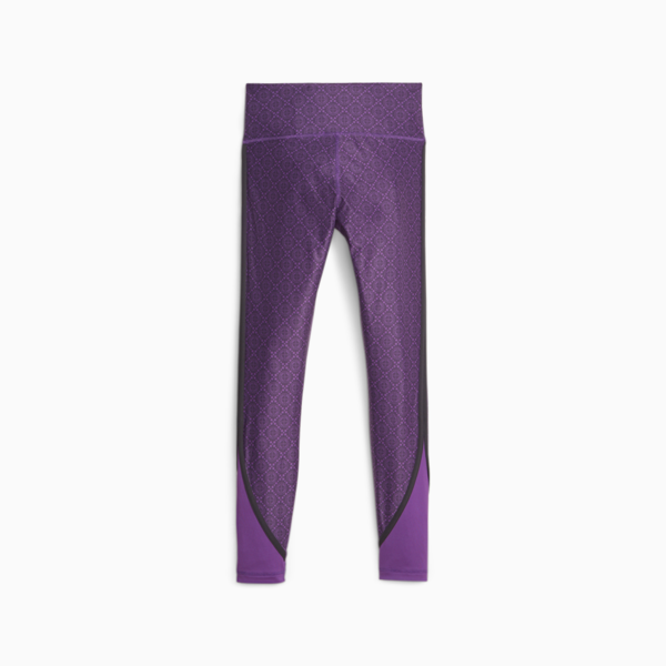 Leggings de entrenamiento largo completo de cintura alta con logo Love para mujer, Purple Pop, large-MEX