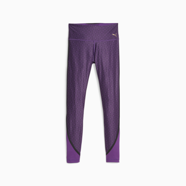 Leggings de entrenamiento largo completo de cintura alta con logo Love para mujer, Purple Pop, large-MEX