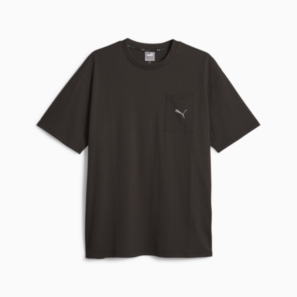 Studio Unwind Men's Training Tee, PUMA Black, large-ZAF