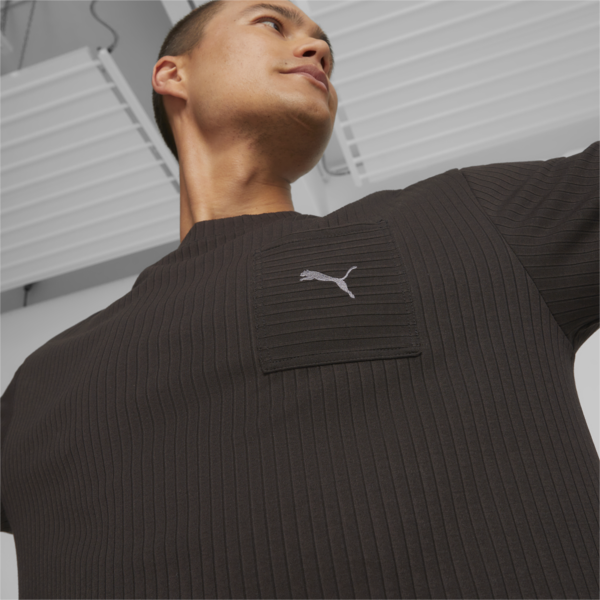 Studio Unwind Men's Training Tee, PUMA Black, large-ZAF