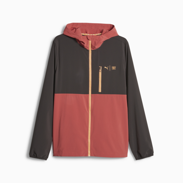 Campera de running First Mile para hombre, PUMA Black-Astro Red, large-ARG