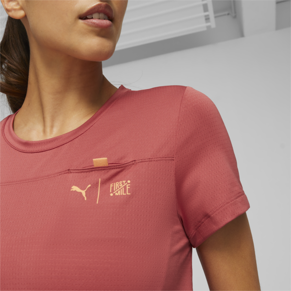 PUMA x First Mile Women's Running Tee, Astro Red, large-ZAF