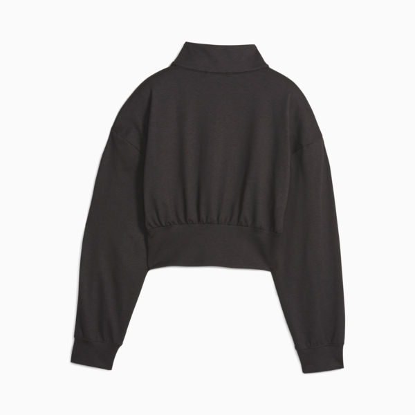 Cloudspun Fashion Half-Zip Training Sweatshirt Women, PUMA Black, large-ZAF
