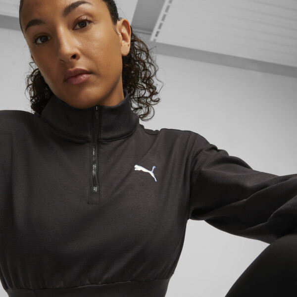 Cloudspun Fashion Half Zip Training Sweatshirt Women black PUMA