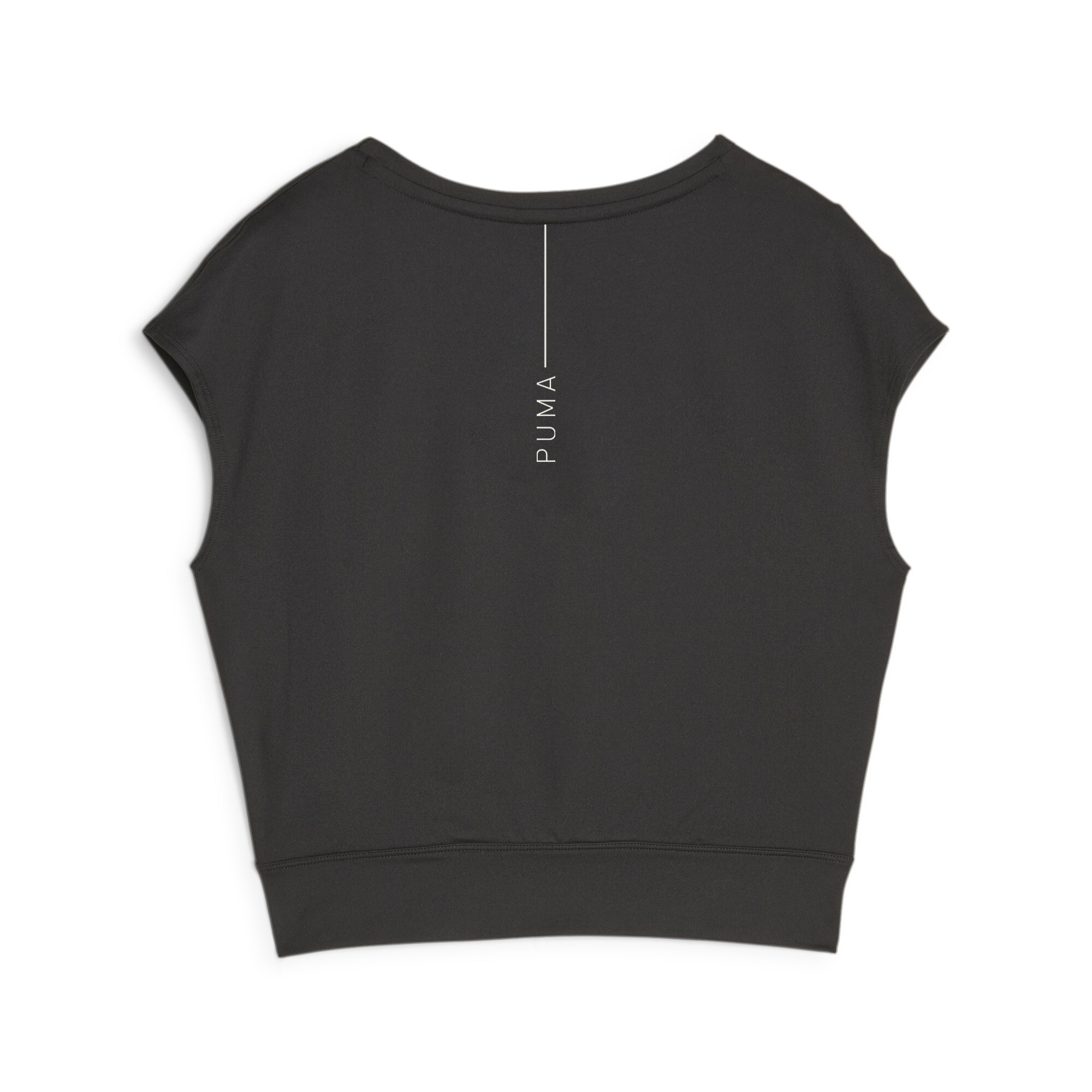 Women's PUMA Studio Yogini Lite Trend Training T-Shirt Women In Black, Size XL