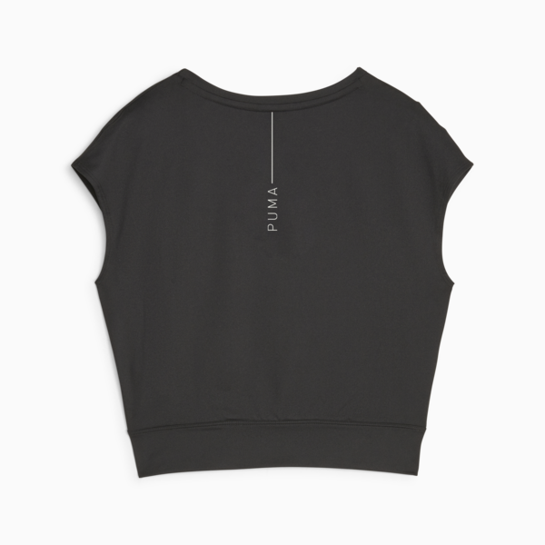 Studio Yogini Lite Trend Training Tee Women, PUMA Black, large-ZAF