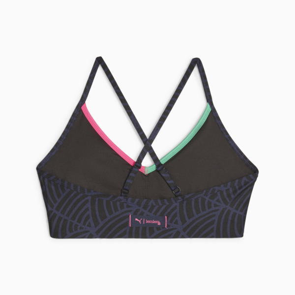 PUMA x lemlem Low Impact Training Bra Women, PUMA Navy-PUMA Black, large-ZAF