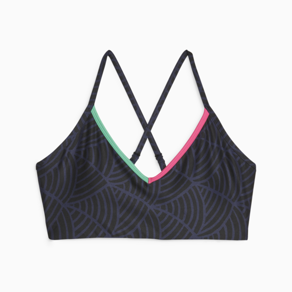 PUMA x lemlem Low Impact Training Bra Women, PUMA Navy-PUMA Black, large-ZAF