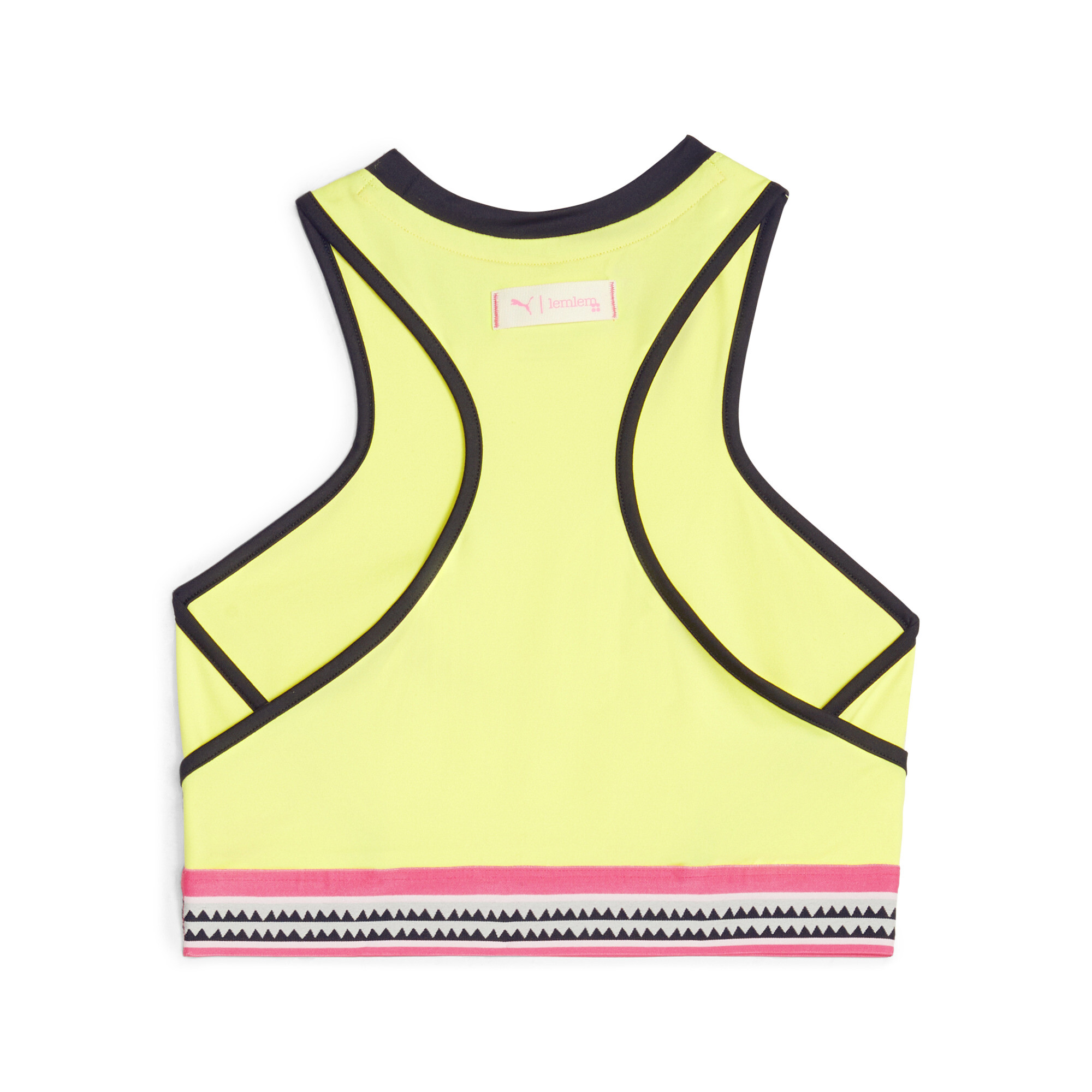 Women's PUMA X Lemlem Cropped Training Tank Top Women In Yellow, Size XS