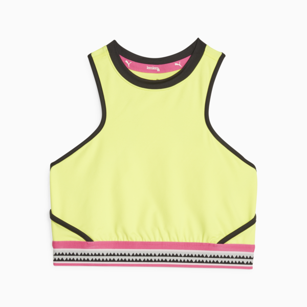 PUMA x lemlem Cropped Training Tank Top Women, Yellow Burst, large-ZAF