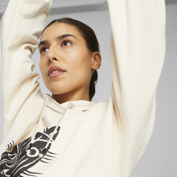 PUMA x lemlem Cropped Long Sleeve Training Tee Women, Ghost Pepper, large-ZAF