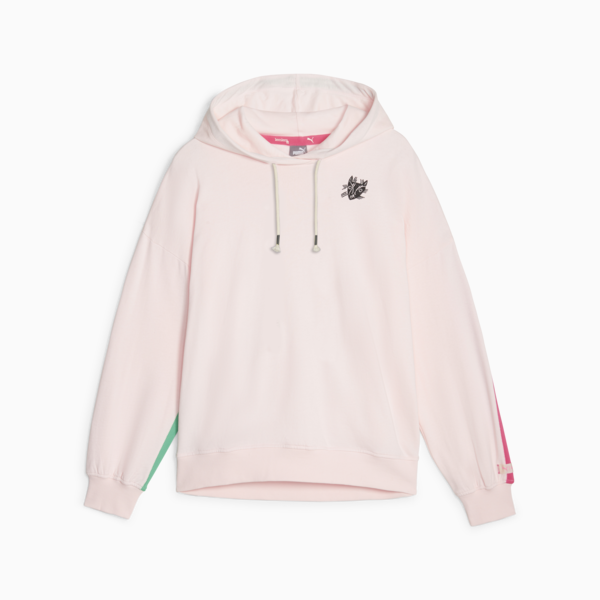PUMA x lemlem Fleece Training Hoodie Women, Frosty Pink, large-ZAF