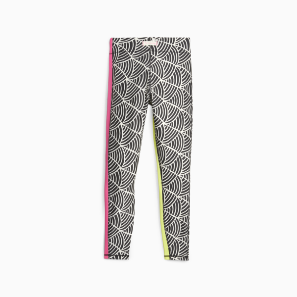 PUMA x lemlem High Waisted 7/8 Training Leggings Women, PUMA Black-Ghost Pepper, large-ZAF