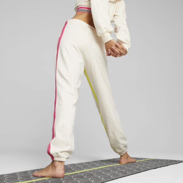 Pantalones de training PUMA x lemlem para mujer, Ghost Pepper, large-ARG