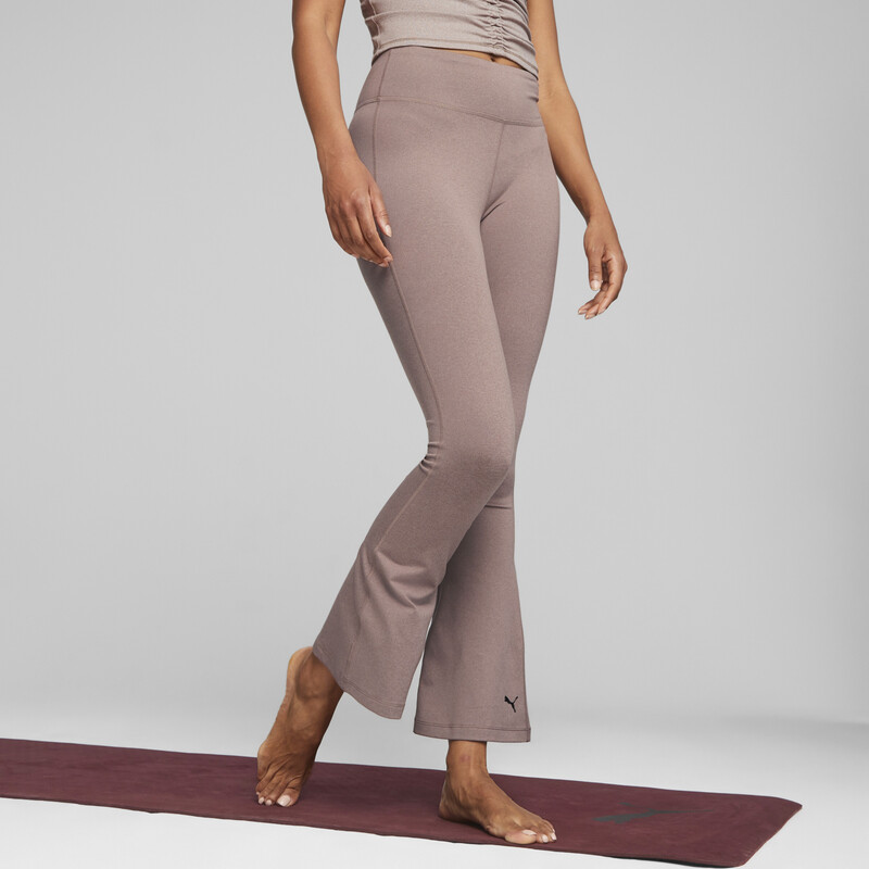 Women's PUMA STUDIO YOGINI LUXE FLARE Training Pants in Dark Clove size L