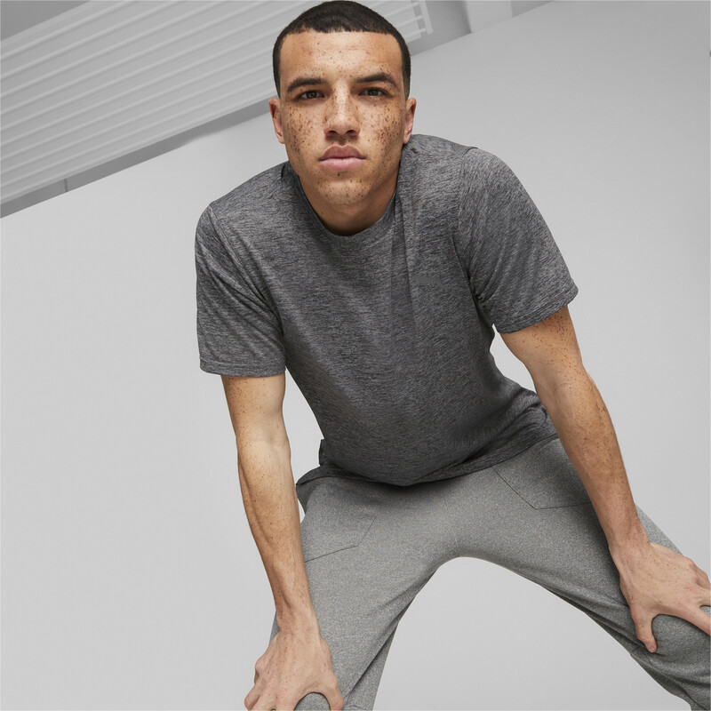 

Men's PUMA Train Fav Heather Crew-Neck T-shirt, Black