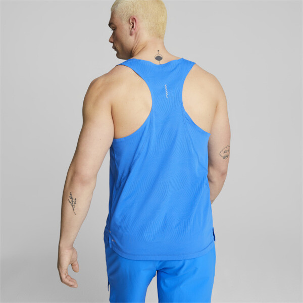 Ultraspun Men's Running Singlet, Ultra Blue, large-ZAF